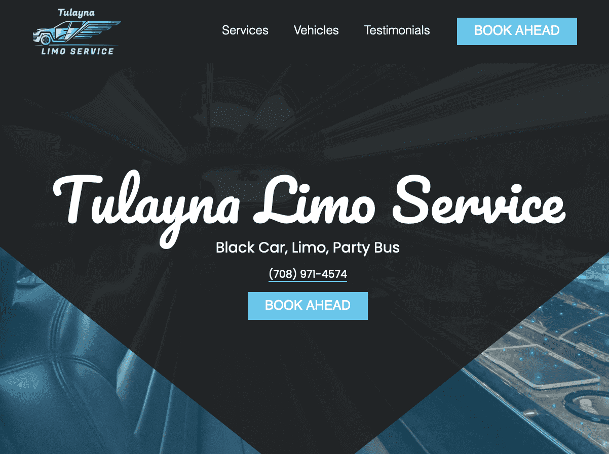 Tulayna Limo Service home page